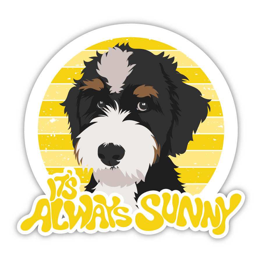 It's Always Sunny Bernedoodle Teenager Sticker/Magnet