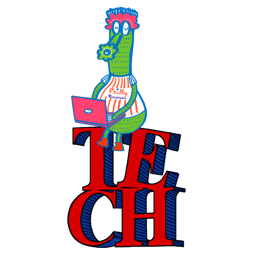 Techadelphia Green Guy Sticker/Magnet