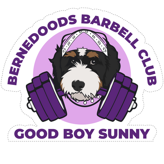 Bernedoods Barbell Club Sticker/Magnet