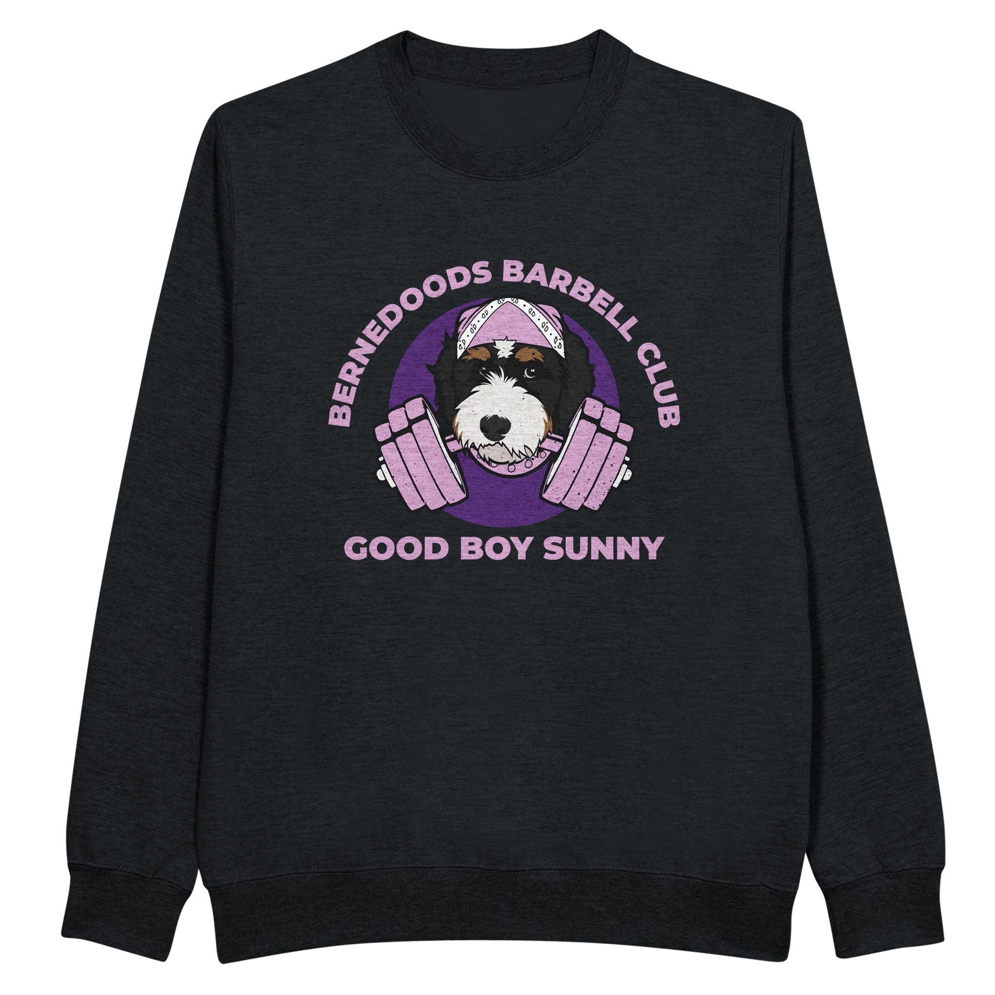トップス The BONEZ SUNTOWN Big Smile Crewneck Bernedoods Barbell Club Crewneck Sweatshirt – Sunny Designs